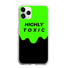 Чехол для iPhone 11 Pro Max матовый с принтом HIGHLY toxic 0 2 в Кировске, Силикон |  | green | neon | street style | style | toxic