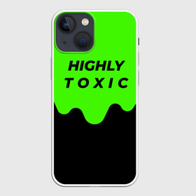 Чехол для iPhone 13 mini с принтом HIGHLY toxic 0.2 в Кировске,  |  | Тематика изображения на принте: green | neon | street style | style | toxic