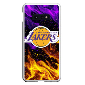 Чехол для Samsung S10E с принтом LA LAKERS в Кировске, Силикон | Область печати: задняя сторона чехла, без боковых панелей | Тематика изображения на принте: america | basketball | kobe bryant | la | la lakers | lakers | los angeles lakers | nba | usa | баскетбол | кобе брайант | лос анджелес лейкерс | нба | сша