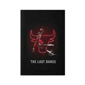 Обложка для паспорта матовая кожа с принтом The Last Dance в Кировске, натуральная матовая кожа | размер 19,3 х 13,7 см; прозрачные пластиковые крепления | Тематика изображения на принте: air | ball | basket | basketball | bulls | chicago | dance | jordan | jordans | jumpman | last | nba | sport | баскетбол | джордан | майкл | мяч | нба | последний | спорт | танец