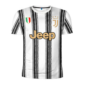 Мужская футболка 3D спортивная с принтом Juventus home 20-21 в Кировске, 100% полиэстер с улучшенными характеристиками | приталенный силуэт, круглая горловина, широкие плечи, сужается к линии бедра | champions | italy | juventus | league | ronaldo | криштиану | лига чемпионов | роналду