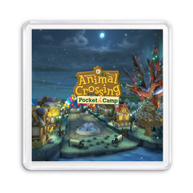 Магнит 55*55 с принтом ANIMAL CROSSING в Кировске, Пластик | Размер: 65*65 мм; Размер печати: 55*55 мм | animal crossing:new horizons | game | nintendo | анимал кроссинг | животные | звери | игра | нинтендо | пересечение животных