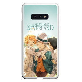 Чехол для Samsung S10E с принтом The Promised Neverland в Кировске, Силикон | Область печати: задняя сторона чехла, без боковых панелей | Тематика изображения на принте: anime | emma | mango | the promised neverland | yakusoku no neverland | аниме | манга | обещанная страна грёз | обещанный неверленд