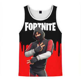 Мужская майка 3D с принтом FORTNITE x IKONIK в Кировске, 100% полиэстер | круглая горловина, приталенный силуэт, длина до линии бедра. Пройма и горловина окантованы тонкой бейкой | deadmau5 | fortnite | fortnite 2 | fortnite x маршмелло | ikonik | marshmello | ninja | ninja streamer | raven | travis scott | ворон | иконик | ниндзя | пили | рейвен | трэвис скотт | фортнайт