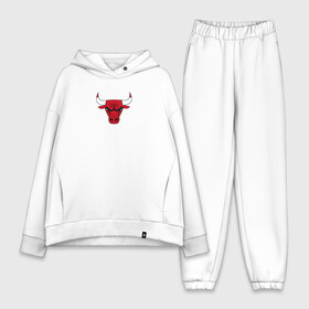 Женский костюм хлопок Oversize с принтом CHICAGO BULLS в Кировске,  |  | bulls | chicago | chicago bulls | nba | red bulls | usa | америка | быки | нба | сша | чикаго буллс