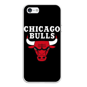 Чехол для iPhone 5/5S матовый с принтом CHICAGO BULLS в Кировске, Силикон | Область печати: задняя сторона чехла, без боковых панелей | bulls | chicago | chicago bulls | nba | red bulls | usa | америка | быки | нба | сша | чикаго буллс