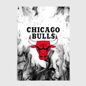 Постер с принтом CHICAGO BULLS в Кировске, 100% бумага
 | бумага, плотность 150 мг. Матовая, но за счет высокого коэффициента гладкости имеет небольшой блеск и дает на свету блики, но в отличии от глянцевой бумаги не покрыта лаком | bulls | chicago | chicago bulls | nba | red bulls | usa | америка | быки | нба | сша | чикаго буллс