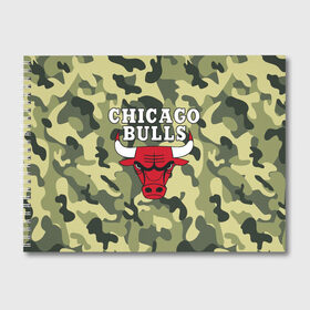Альбом для рисования с принтом CHICAGO BULLS ЧИКАГО БУЛЛС в Кировске, 100% бумага
 | матовая бумага, плотность 200 мг. | bulls | chicago | chicago bulls | nba | red bulls | usa | америка | быки | нба | сша | чикаго буллс