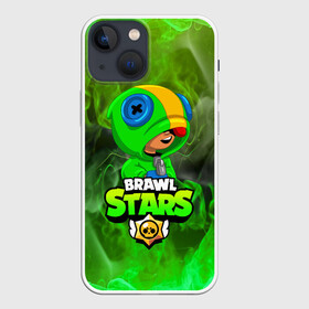 Чехол для iPhone 13 mini с принтом BRAWL STARS в Кировске,  |  | bibi | brawl stars | coach mike | crow | gale | leon | leon shark | max | mecha crow | mortis | mr.p | phoenix | sally leon | sandy | spike | sprout | tara | unicorn | virus 8 bit | werewolf | ворон | оборотень