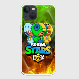 Чехол для iPhone 13 с принтом BRAWL STARS LEON TRIO в Кировске,  |  | bibi | brawl stars | coach mike | crow | gale | leon | leon shark | max | mecha crow | mortis | mr.p | phoenix | sally leon | sandy | spike | sprout | tara | unicorn | virus 8 bit | werewolf | ворон | оборотень