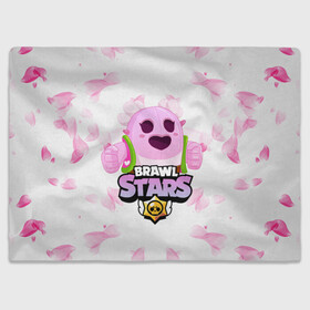 Плед 3D с принтом Sakura Spike Brawl Stars в Кировске, 100% полиэстер | закругленные углы, все края обработаны. Ткань не мнется и не растягивается | brawl | brawl stars | sakura spike | spike | бравл | бравл кактус | бравл старс | кактус | сакура спайк | спайк | спайк бравл старс