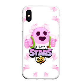 Чехол для iPhone XS Max матовый с принтом Sakura Spike Brawl Stars в Кировске, Силикон | Область печати: задняя сторона чехла, без боковых панелей | Тематика изображения на принте: brawl | brawl stars | sakura spike | spike | бравл | бравл кактус | бравл старс | кактус | сакура спайк | спайк | спайк бравл старс