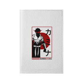 Обложка для паспорта матовая кожа с принтом Гуррен Лаганн Камина в Кировске, натуральная матовая кожа | размер 19,3 х 13,7 см; прозрачные пластиковые крепления | gurren | japan | kamina | lagann | аниме | бур | гуррен | гуррендан | ёко | иероглифы | камина | лаганн | промар | самурай | симон | стиль | япония | японский