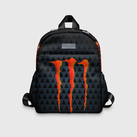 Детский рюкзак 3D с принтом MONSTER ENERGY (Z) в Кировске, 100% полиэстер | лямки с регулируемой длиной, сверху петелька, чтобы рюкзак можно было повесить на вешалку. Основное отделение закрывается на молнию, как и внешний карман. Внутри дополнительный карман. По бокам два дополнительных кармашка | Тематика изображения на принте: black monster | bmx | claw | cybersport | energy | monster | monster energy | moto | motocross | race | sport | киберспорт | когти | монстер энерджи | монстр | мото | мотокросс | ралли | скейтбординг | спорт | то | энергия