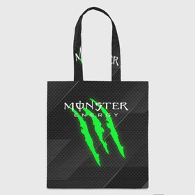 Сумка 3D повседневная с принтом MONSTER ENERGY (Z) в Кировске, 100% полиэстер | Плотность: 200 г/м2; Размер: 34×35 см; Высота лямок: 30 см | black monster | bmx | claw | cybersport | energy | monster | monster energy | moto | motocross | race | sport | киберспорт | когти | монстер энерджи | монстр | мото | мотокросс | ралли | скейтбординг | спорт | то | энергия