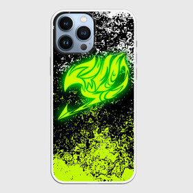 Чехол для iPhone 13 Pro Max с принтом FAIRY TAIL logo green в Кировске,  |  | Тематика изображения на принте: fairy tail | happy | natsu | грей фуллбастер | добенгаль | иксид | кавазу | лектор | локи | люси | нацу | нацу драгнил | ничия | пантер лили | тока | фейри тейл | фрош | хвост феи | хэппи | чарли | эрза