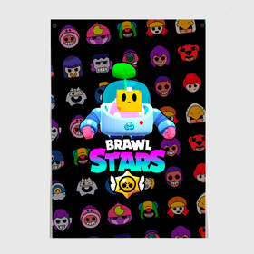 Постер с принтом BRAWL STARS (SPROUT) [27] в Кировске, 100% бумага
 | бумага, плотность 150 мг. Матовая, но за счет высокого коэффициента гладкости имеет небольшой блеск и дает на свету блики, но в отличии от глянцевой бумаги не покрыта лаком | 8 bit | android | brawl | brawl stars | clash | clash royale | game | leon | royale | sprout | stars | андроид | игра | кольт | леон | мобильные игры | спраут