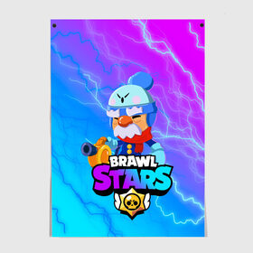 Постер с принтом BRAWL STARS GALE. в Кировске, 100% бумага
 | бумага, плотность 150 мг. Матовая, но за счет высокого коэффициента гладкости имеет небольшой блеск и дает на свету блики, но в отличии от глянцевой бумаги не покрыта лаком | 8 bit | brawl stars | crow | gale | leon | leon shark | max | mecha | mecha crow | mr.p | sally leon | shark | tara | virus 8 bit | werewolf leon | акула | берли | бравл старс | ворон | макс | оборотень