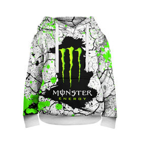 Детская толстовка 3D с принтом MONSTER ENERGY (Z) в Кировске, 100% полиэстер | двухслойный капюшон со шнурком для регулировки, мягкие манжеты на рукавах и по низу толстовки, спереди карман-кенгуру с мягким внутренним слоем | black monster | bmx | claw | cybersport | energy | monster | monster energy | moto | motocross | race | sport | киберспорт | когти | монстер энерджи | монстр | мото | мотокросс | ралли | скейтбординг | спорт | то | энергия