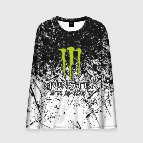 Мужской лонгслив 3D с принтом MONSTER ENERGY (Z) в Кировске, 100% полиэстер | длинные рукава, круглый вырез горловины, полуприлегающий силуэт | black monster | bmx | claw | cybersport | energy | monster | monster energy | moto | motocross | race | sport | киберспорт | когти | монстер энерджи | монстр | мото | мотокросс | ралли | скейтбординг | спорт | то | энергия