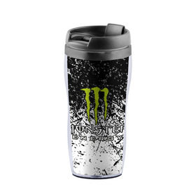 Термокружка-непроливайка с принтом MONSTER ENERGY (Z) в Кировске, внутренняя часть — пищевой пластик, наружная часть — прозрачный пластик, между ними — полиграфическая вставка с рисунком | объем — 350 мл, герметичная крышка | Тематика изображения на принте: black monster | bmx | claw | cybersport | energy | monster | monster energy | moto | motocross | race | sport | киберспорт | когти | монстер энерджи | монстр | мото | мотокросс | ралли | скейтбординг | спорт | то | энергия