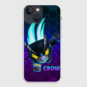 Чехол для iPhone 13 mini с принтом Brawl Stars CROW в Кировске,  |  | 8 bit | 8 бит | bibi | brawl | brawl stars | crow | leon | spike | sprout | stars | бравл | бравл старс | браво старс | игра | компьютерная | кров | леон | онлайн | старс