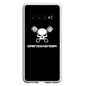 Чехол для Samsung Galaxy S10 с принтом Grenzgaenger в Кировске, Силикон | Область печати: задняя сторона чехла, без боковых панелей | grenzgaenger | авто | байк | байкер | гонки | гонщик | двигатель | механик | мото | поршень | череп