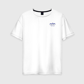 Женская футболка хлопок Oversize с принтом Crew Dragon (+спина) (Z) в Кировске, 100% хлопок | свободный крой, круглый ворот, спущенный рукав, длина до линии бедер
 | 