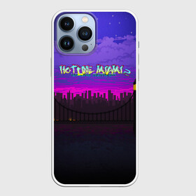 Чехол для iPhone 13 Pro Max с принтом HOTLINE MIAMI2 в Кировске,  |  | abstraction games | dennaton games | devolver digital | game | hotline miami | hotline miami 2: wrong number | retrowave | synthwave | мотель | мотель майами