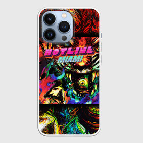 Чехол для iPhone 13 Pro с принтом HOTLINE MIAMI в Кировске,  |  | abstraction games | dennaton games | devolver digital | game | hotline miami | hotline miami 2: wrong number | retrowave | synthwave | мотель | мотель майами