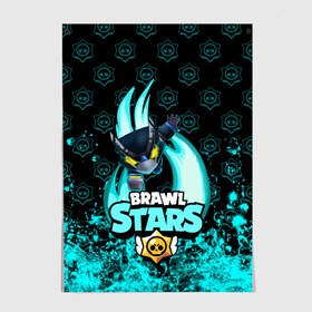 Постер с принтом Brawl stars mecha crow. в Кировске, 100% бумага
 | бумага, плотность 150 мг. Матовая, но за счет высокого коэффициента гладкости имеет небольшой блеск и дает на свету блики, но в отличии от глянцевой бумаги не покрыта лаком | bibi | brawl stars | coach mike | leon | leon shark | mecha crow | mr.p | sally leon | sandy | sprout | unicorn | virus 8 bit | биби | бравл старс | вирус 8 бит | леон | оборотень | спроут | сэли леон