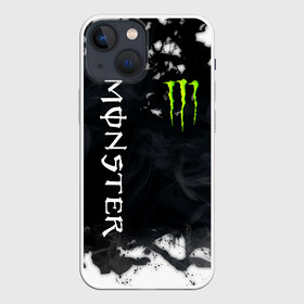 Чехол для iPhone 13 mini с принтом MONSTER ENERGY в Кировске,  |  | black monster | bmx | claw | cybersport | energy | monster | monster energy | moto | motocross | race | sport | киберспорт | когти | монстер энерджи | монстр | мото | мотокросс | ралли | скейтбординг | спорт | энергия