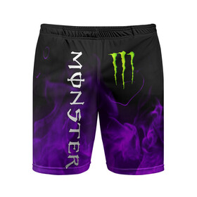 Мужские шорты спортивные с принтом MONSTER ENERGY в Кировске,  |  | black monster | bmx | claw | cybersport | energy | monster | monster energy | moto | motocross | race | sport | киберспорт | когти | монстер энерджи | монстр | мото | мотокросс | ралли | скейтбординг | спорт | энергия