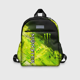 Детский рюкзак 3D с принтом MONSTER ENERGY в Кировске, 100% полиэстер | лямки с регулируемой длиной, сверху петелька, чтобы рюкзак можно было повесить на вешалку. Основное отделение закрывается на молнию, как и внешний карман. Внутри дополнительный карман. По бокам два дополнительных кармашка | black monster | bmx | claw | cybersport | energy | monster | monster energy | moto | motocross | race | sport | киберспорт | когти | монстер энерджи | монстр | мото | мотокросс | ралли | скейтбординг | спорт | энергия