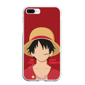 Чехол для iPhone 7Plus/8 Plus матовый с принтом Luffy в Кировске, Силикон | Область печати: задняя сторона чехла, без боковых панелей | monkey d. luffy | nami | one piece | аниме | большой куш | луффи | манки де луффи | нами | пиратская | пираты | тони | череп | чоппер | шляпа