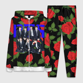 Женский костюм 3D с принтом BTS Roses | Black в Кировске,  |  | bangtan boys | bt21 | bts | bts army | j hope | jimin | jin | jungkook | k pop | korea | korean | pink bts | rap monster | rapmon | suga | v | бтс | кей | корейские | корея | кэй | музыканты | поп | розовая | стикеры