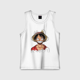 Детская майка хлопок с принтом Манки в Кировске,  |  | monkey d. luffy | nami | one piece | аниме | большой куш | луффи | манки де луффи | нами | пиратская | пираты | тони | череп | чоппер | шляпа