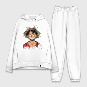 Женский костюм хлопок Oversize с принтом Манки в Кировске,  |  | monkey d. luffy | nami | one piece | аниме | большой куш | луффи | манки де луффи | нами | пиратская | пираты | тони | череп | чоппер | шляпа