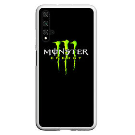 Чехол для Honor 20 с принтом MONSTER ENERGY в Кировске, Силикон | Область печати: задняя сторона чехла, без боковых панелей | Тематика изображения на принте: black monster | bmx | claw | cybersport | energy | monster | monster energy | moto | motocross | race | sport | киберспорт | когти | монстер энерджи | монстр | мото | мотокросс | ралли | скейтбординг | спорт | энергия