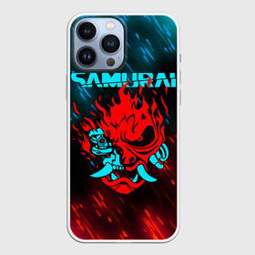 Чехол для iPhone 13 Pro Max с принтом CYBERPUNK 2077 SAMURAI в Кировске,  |  | cd project red | cyberpunk 2077 | demon | keanu reeves | samurai | smile | демон | киану ривз | киберпанк 2077 | самураи | смайл