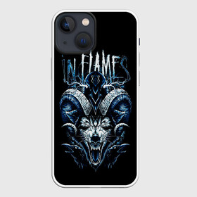 Чехол для iPhone 13 mini с принтом IN FLAMES в Кировске,  |  | alternative | hardcore | in flames | punk | rock | usa | wolf | альтернатива | волк | панк | рок