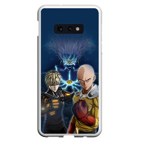 Чехол для Samsung S10E с принтом One Punch Man в Кировске, Силикон | Область печати: задняя сторона чехла, без боковых панелей | one punch man | saitama | ванпанчмен | герои | люди | персонажи | сайтама