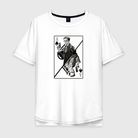 Мужская футболка хлопок Oversize с принтом Кингсман в Кировске, 100% хлопок | свободный крой, круглый ворот, “спинка” длиннее передней части | Тематика изображения на принте: kingsman | manners maketh man | кингсман