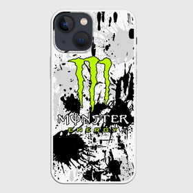 Чехол для iPhone 13 mini с принтом MONSTER ENERGY в Кировске,  |  | black monster | bmx | claw | cybersport | energy | monster | monster energy | moto | motocross | race | sport | киберспорт | когти | монстер энерджи | монстр | мото | мотокросс | ралли | скейтбординг | спорт | энергия