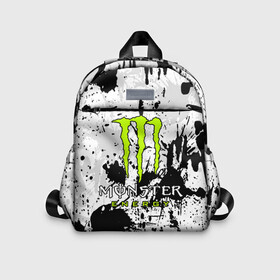 Детский рюкзак 3D с принтом MONSTER ENERGY в Кировске, 100% полиэстер | лямки с регулируемой длиной, сверху петелька, чтобы рюкзак можно было повесить на вешалку. Основное отделение закрывается на молнию, как и внешний карман. Внутри дополнительный карман. По бокам два дополнительных кармашка | black monster | bmx | claw | cybersport | energy | monster | monster energy | moto | motocross | race | sport | киберспорт | когти | монстер энерджи | монстр | мото | мотокросс | ралли | скейтбординг | спорт | энергия