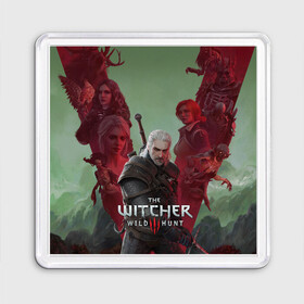 Магнит 55*55 с принтом The Witcher 5-летие в Кировске, Пластик | Размер: 65*65 мм; Размер печати: 55*55 мм | blood and wine | cd project red | games | geralt | hearts of stone | the witcher | wild hunt | ведьмак | геральт | дикая охота | игры | йеннифер | каменные сердца | кровь и вино | трисс | цири