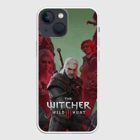 Чехол для iPhone 13 mini с принтом The Witcher 5 летие в Кировске,  |  | blood and wine | cd project red | games | geralt | hearts of stone | the witcher | wild hunt | ведьмак | геральт | дикая охота | игры | йеннифер | каменные сердца | кровь и вино | трисс | цири