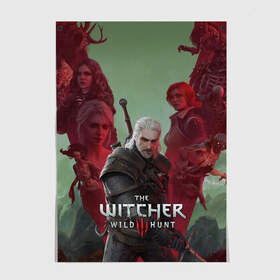 Постер с принтом The Witcher 5-летие в Кировске, 100% бумага
 | бумага, плотность 150 мг. Матовая, но за счет высокого коэффициента гладкости имеет небольшой блеск и дает на свету блики, но в отличии от глянцевой бумаги не покрыта лаком | blood and wine | cd project red | games | geralt | hearts of stone | the witcher | wild hunt | ведьмак | геральт | дикая охота | игры | йеннифер | каменные сердца | кровь и вино | трисс | цири