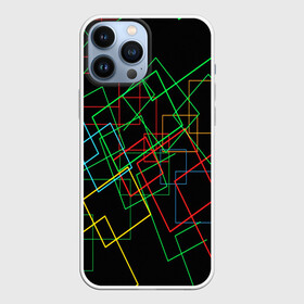 Чехол для iPhone 13 Pro Max с принтом BACKGROUND NEON в Кировске,  |  | Тематика изображения на принте: abstraction | geometry | optic | optical | pattern | visual | абстракция | геометрия | линии | оптические | оптический узор | полосы | психоделика | разводы | текстуры | узор | узоры | фрактал