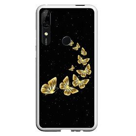 Чехол для Honor P Smart Z с принтом Golden Butterfly in Space в Кировске, Силикон | Область печати: задняя сторона чехла, без боковых панелей | Тематика изображения на принте: black | summer | wings | ангел | бабочка | бабочки | блестки | блестящий | девушке | желтые | животные | звезды | звери | золото | золотые | космос | крылья | летать | летний | лето | мотылек | насекомое | ночные